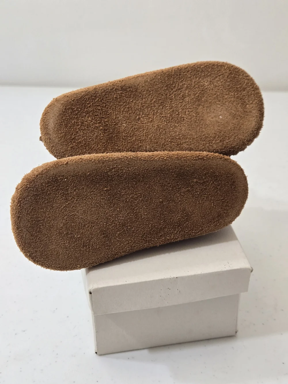 Minnetonka Infant Brown Suede Fringe Moccasins